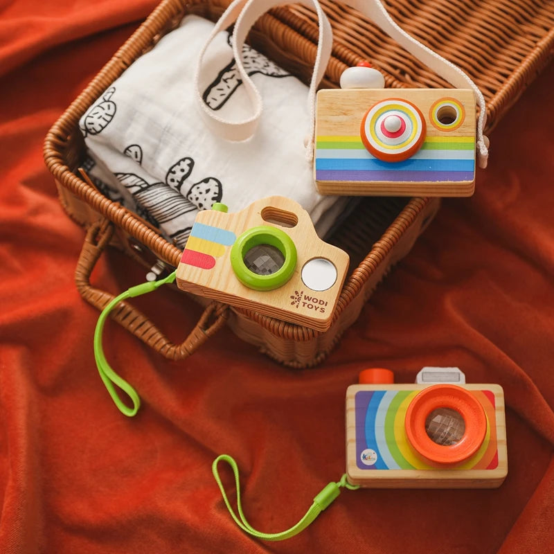 Wooden Toy Camera Montessori Baby Toy