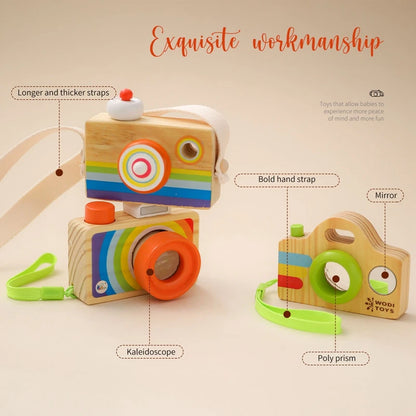 Wooden Toy Camera Montessori Baby Toy