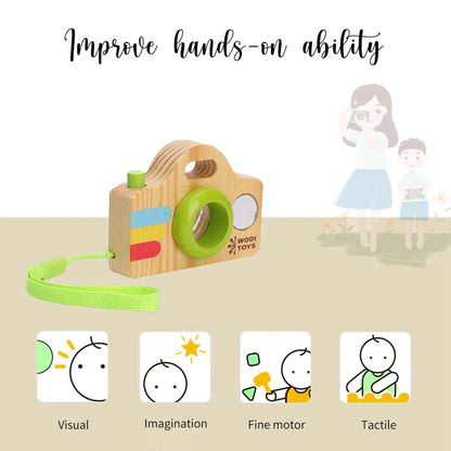 Wooden Toy Camera Montessori Baby Toy