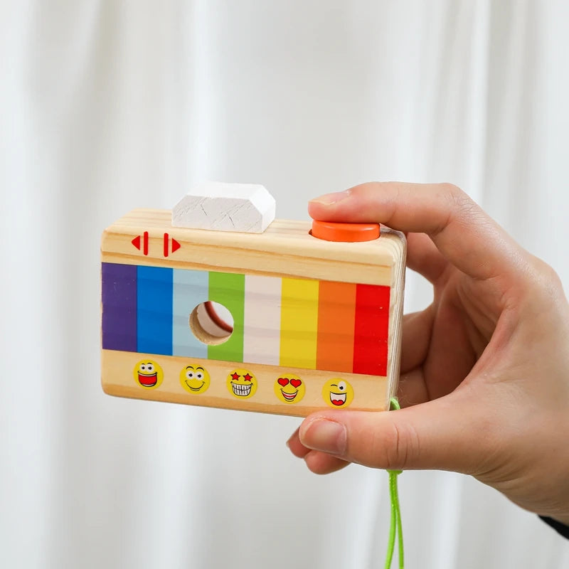 Wooden Toy Camera Montessori Baby Toy