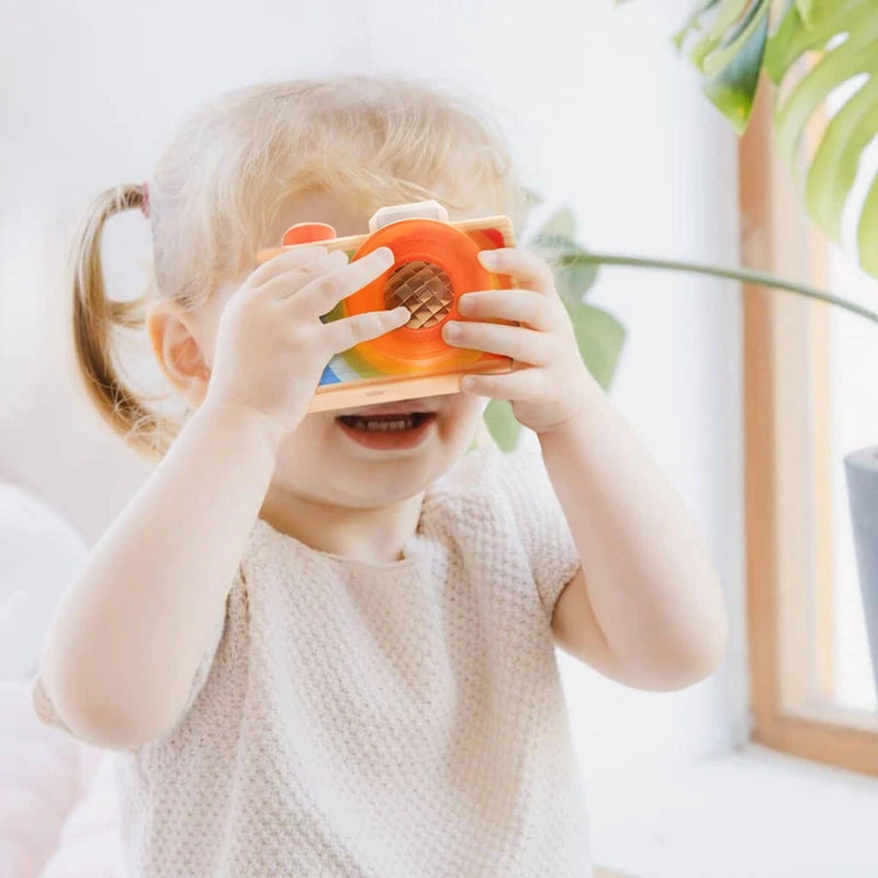 Wooden Toy Camera Montessori Baby Toy