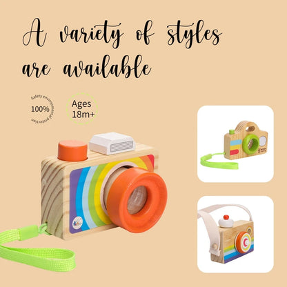 Wooden Toy Camera Montessori Baby Toy
