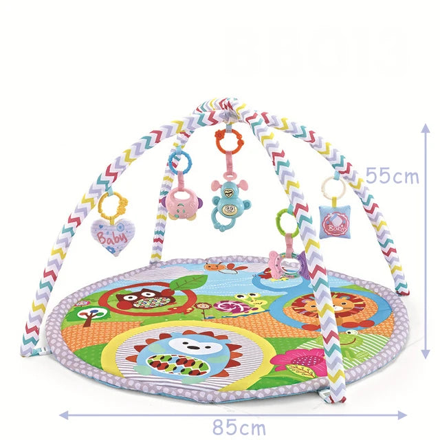 Baby Activity Play Mat Gym with Fitness Frame