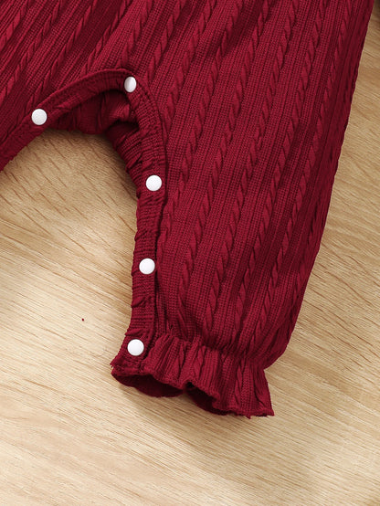 Baby Girl Floral Bow Romper & Headband Set