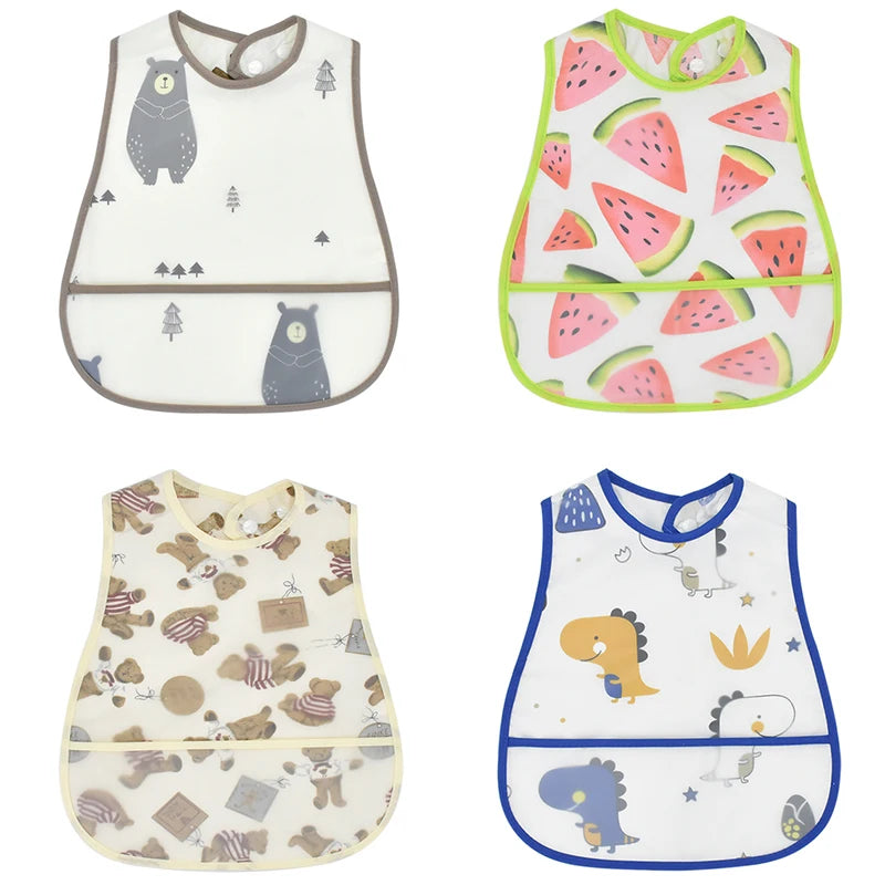 Cartoon EVA Waterproof Baby Feeding Bib
