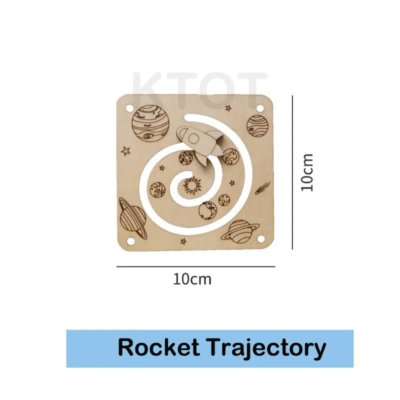 Montessori Wooden Busy Board Learning Toy