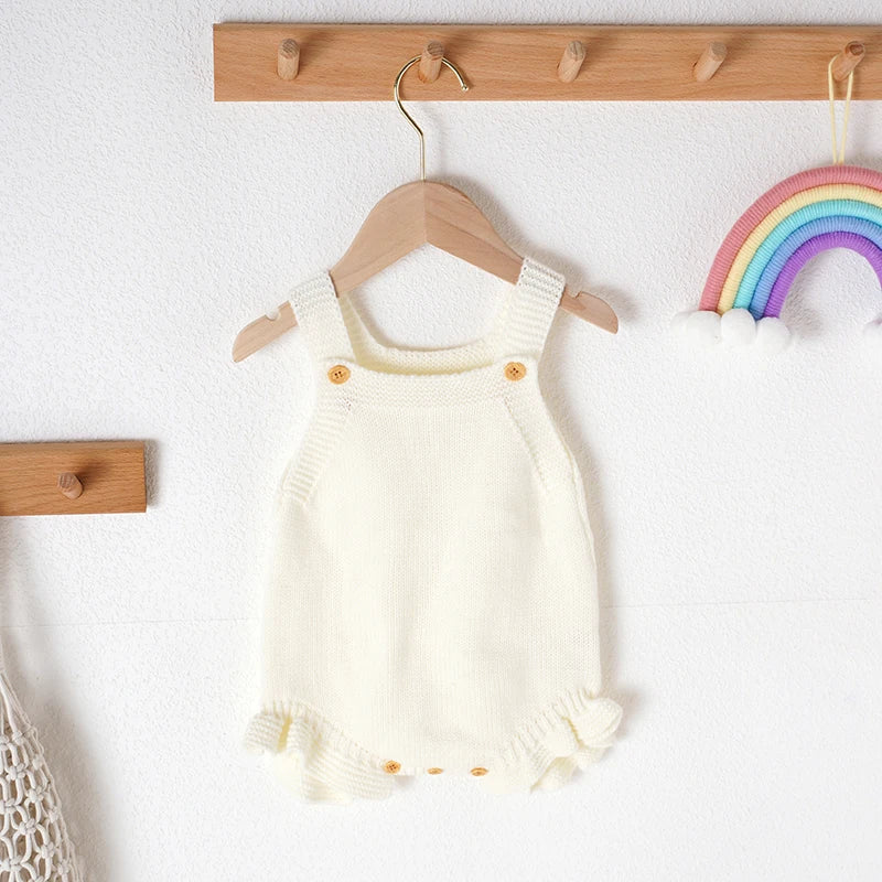 Baby Girl Knitted Summer Romper