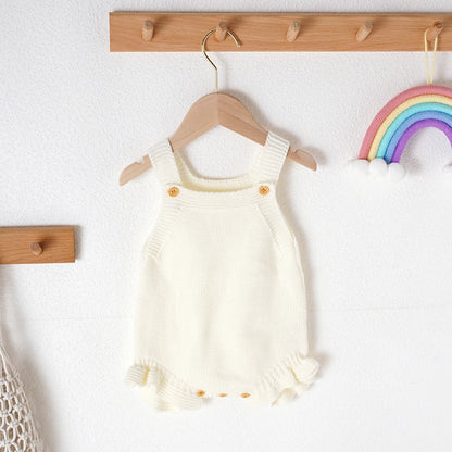 Baby Girl Knitted Summer Romper