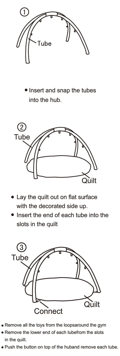 Baby Activity Play Mat Gym with Fitness Frame