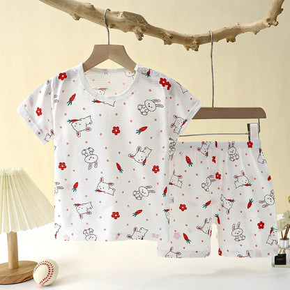Kids Summer Cotton T-Shirt & Shorts Set