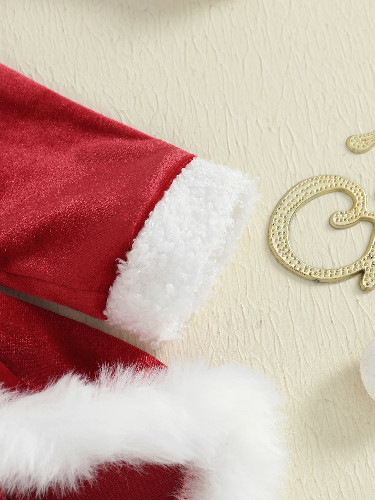 Baby Girl Christmas Santa Bodysuit Dress Set