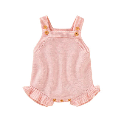 Baby Girl Knitted Summer Romper