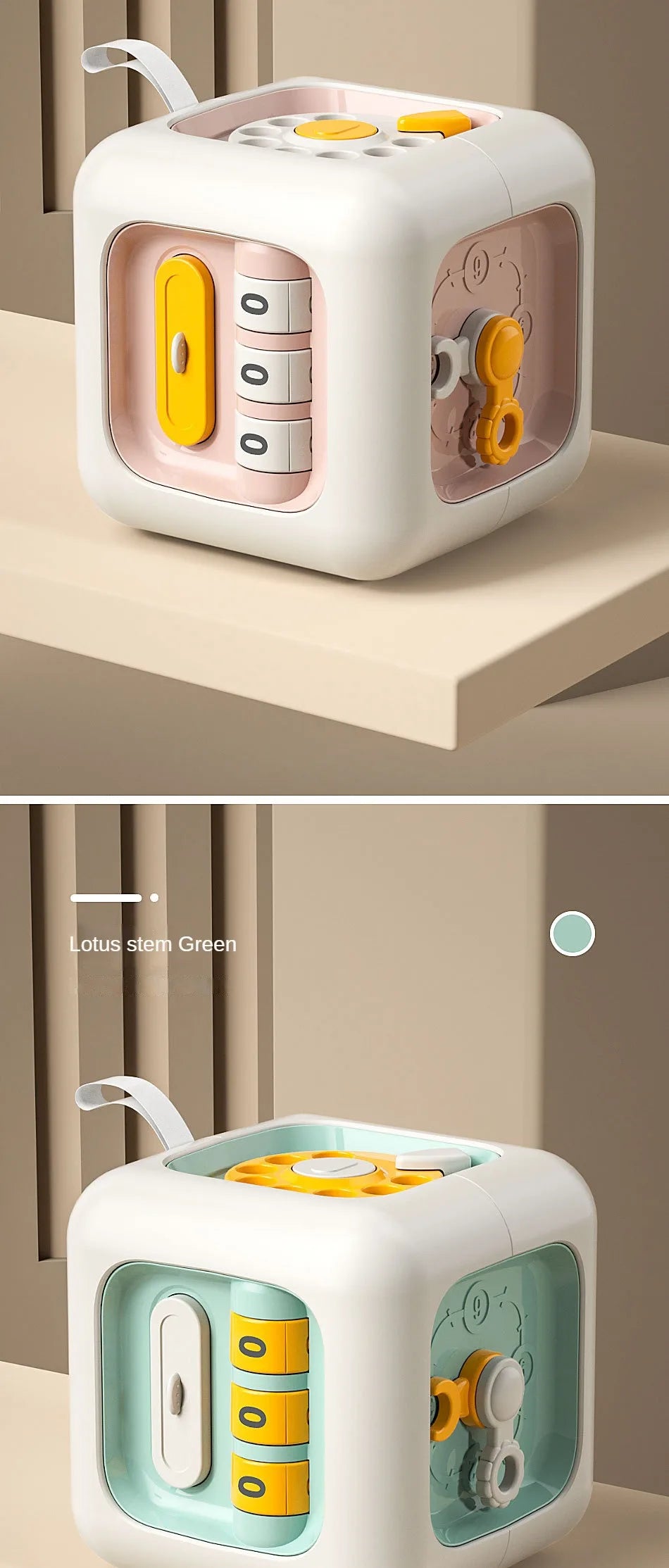 6-in-1 Montessori Sensory Busy Board Cube