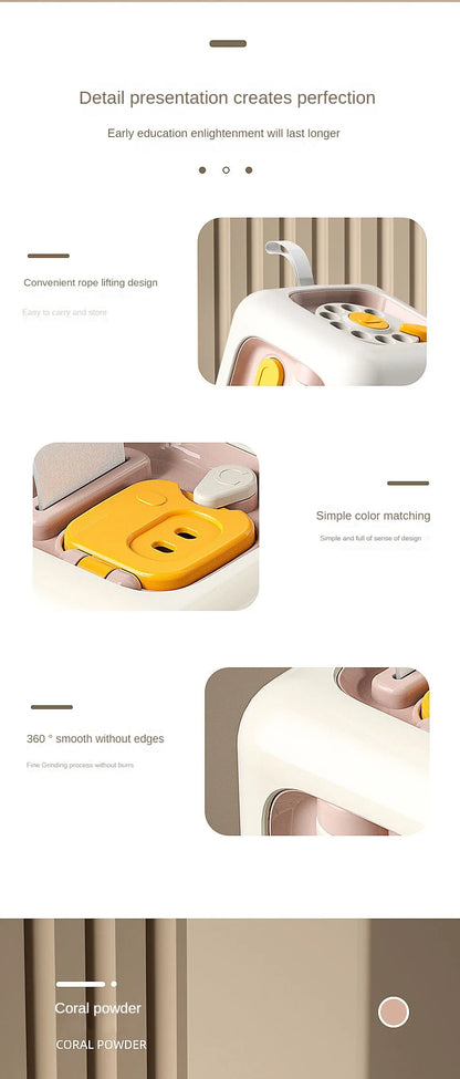 6-in-1 Montessori Sensory Busy Board Cube