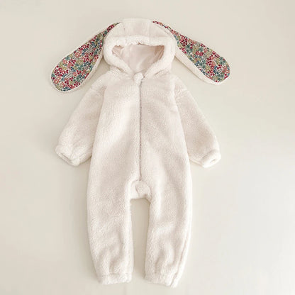 Baby Rabbit Hooded Romper Pajamas