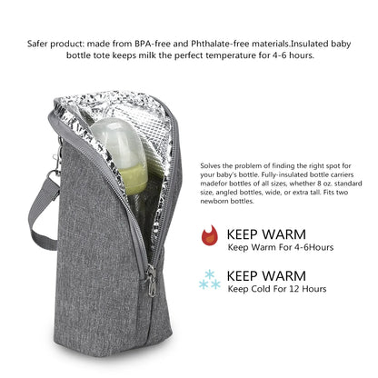 Portable Baby Bottle Warmer Insulated Bag