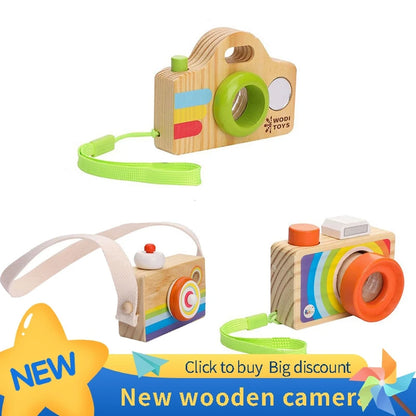 Wooden Toy Camera Montessori Baby Toy