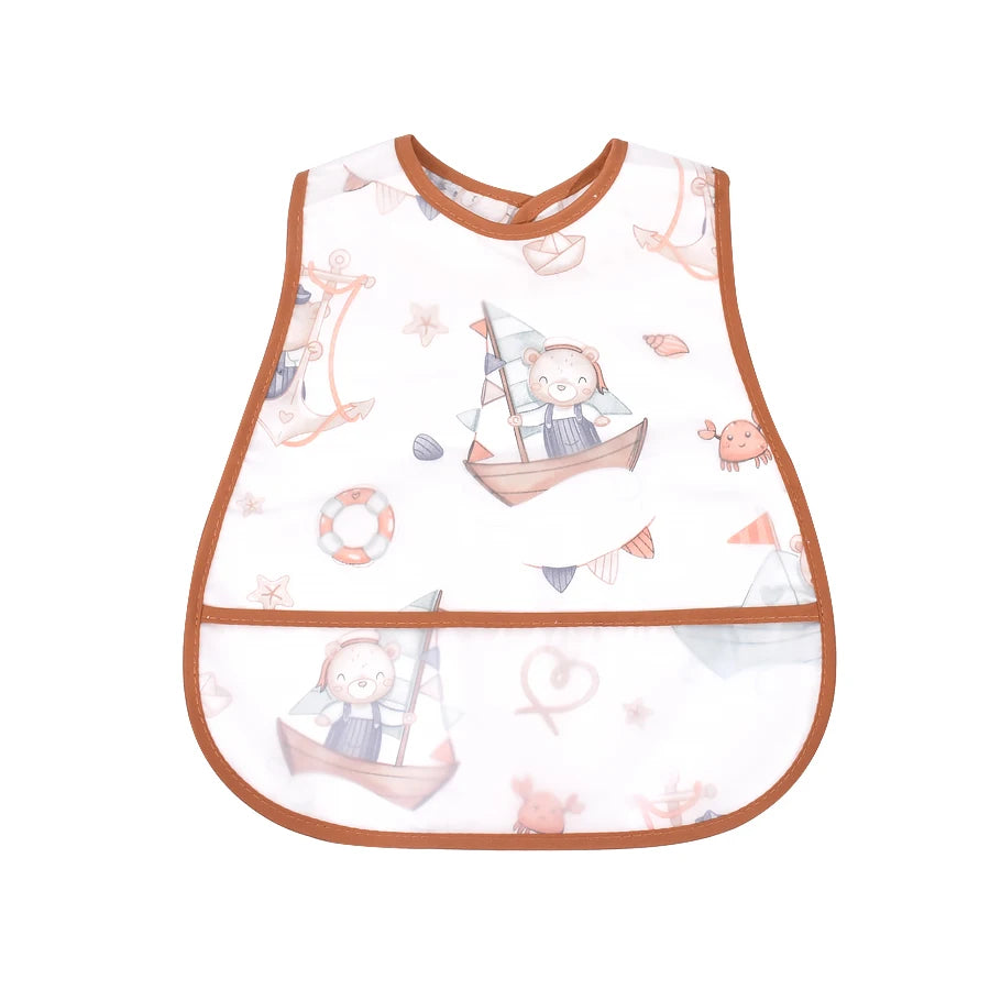 Cartoon EVA Waterproof Baby Feeding Bib