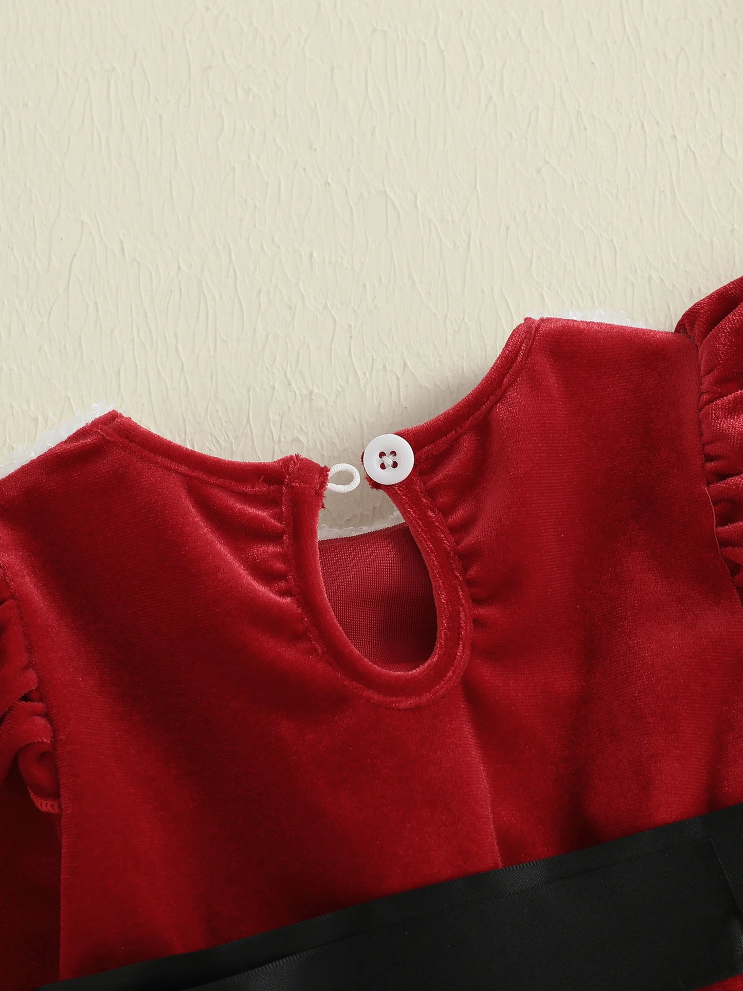 Baby Girl Christmas Santa Bodysuit Dress Set