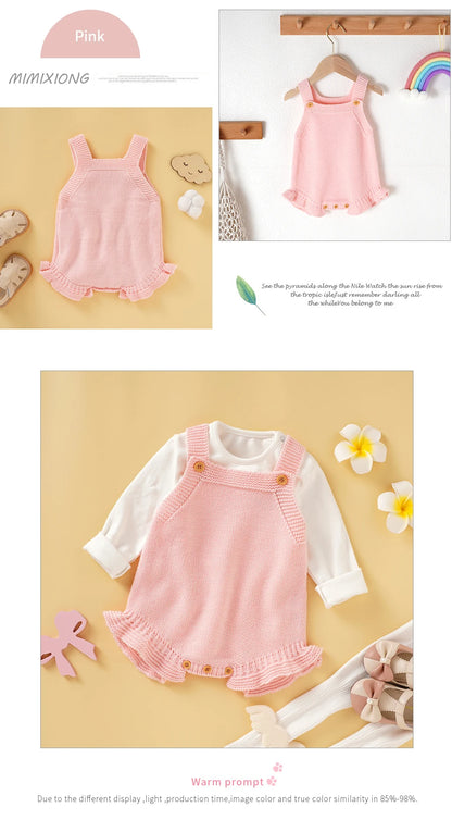 Baby Girl Knitted Summer Romper