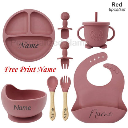 Personalized Baby Silicone Feeding Set
