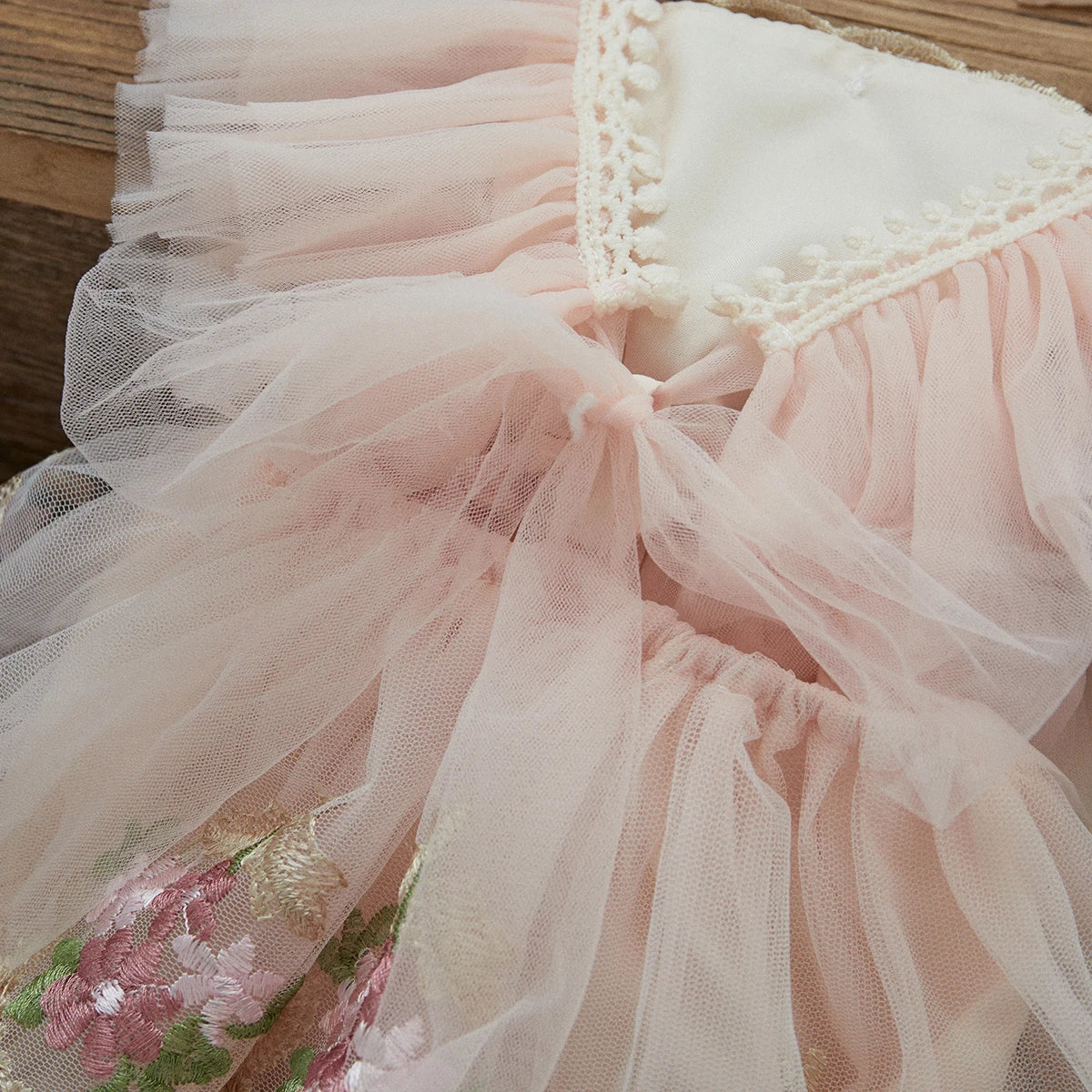 Baby Girl Floral Tulle Princess Romper
