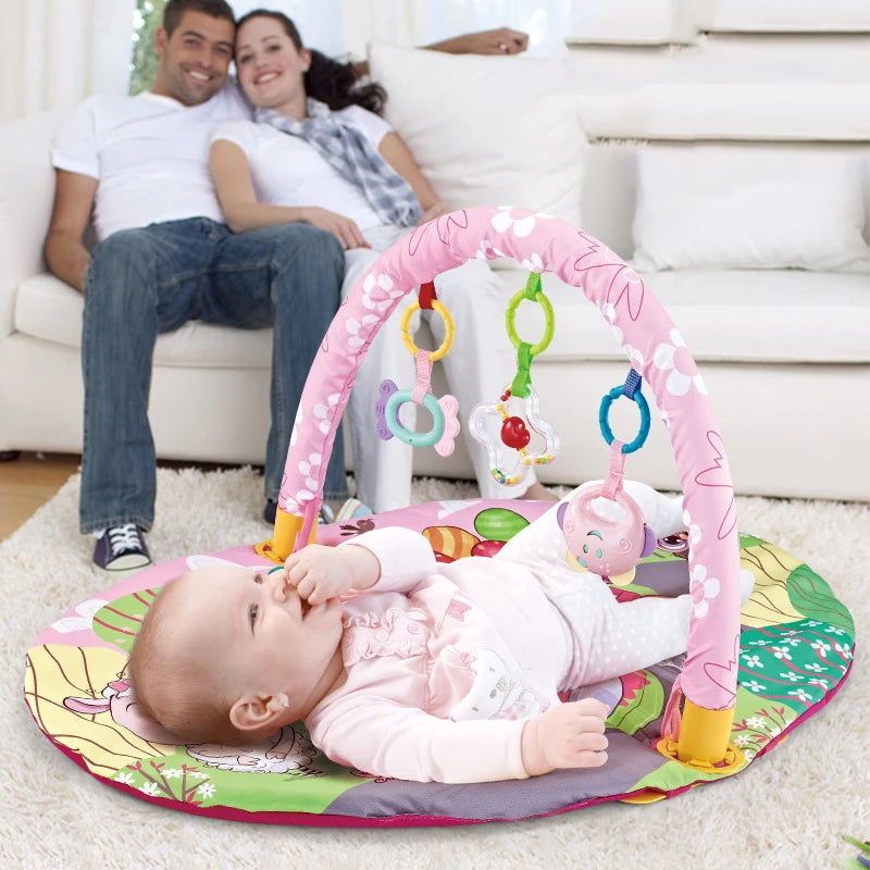Baby Activity Play Mat Gym with Fitness Frame