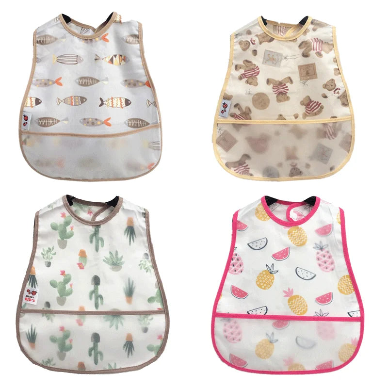 Cartoon EVA Waterproof Baby Feeding Bib