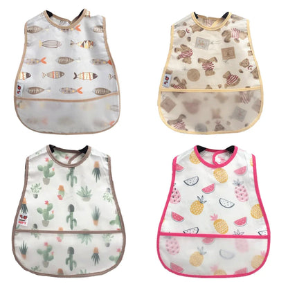 Cartoon EVA Waterproof Baby Feeding Bib