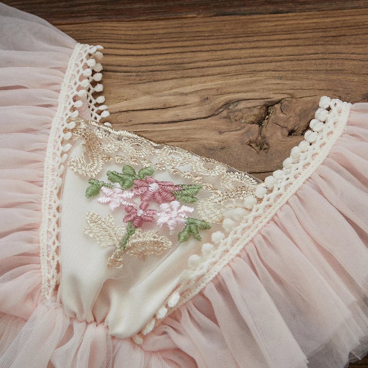 Baby Girl Floral Tulle Princess Romper