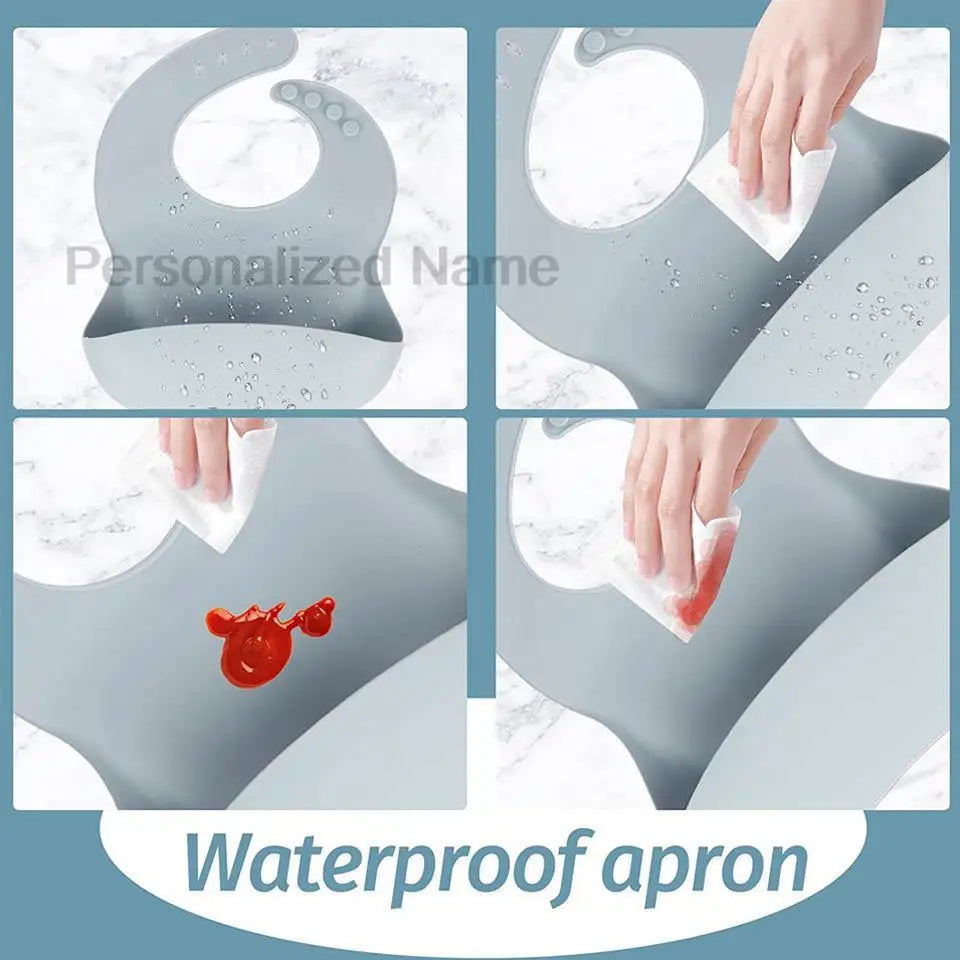 Personalized Baby Silicone Feeding Set