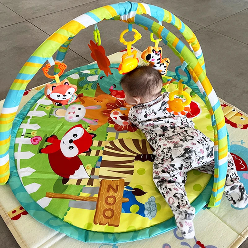 Baby Activity Play Mat Gym with Fitness Frame