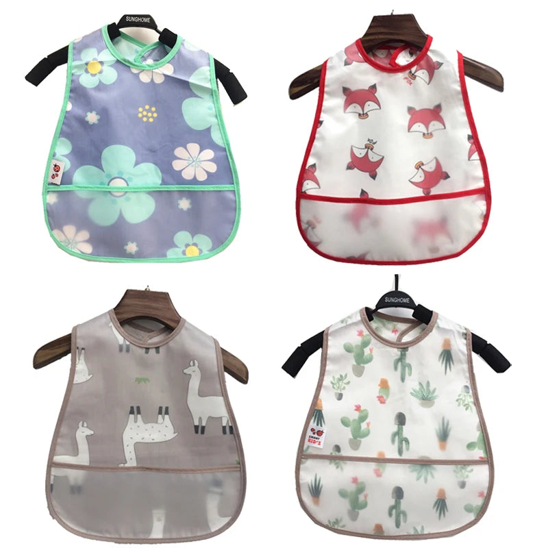 Cartoon EVA Waterproof Baby Feeding Bib