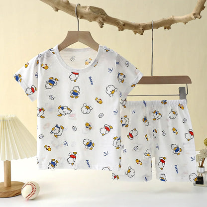 Kids Summer Cotton T-Shirt & Shorts Set