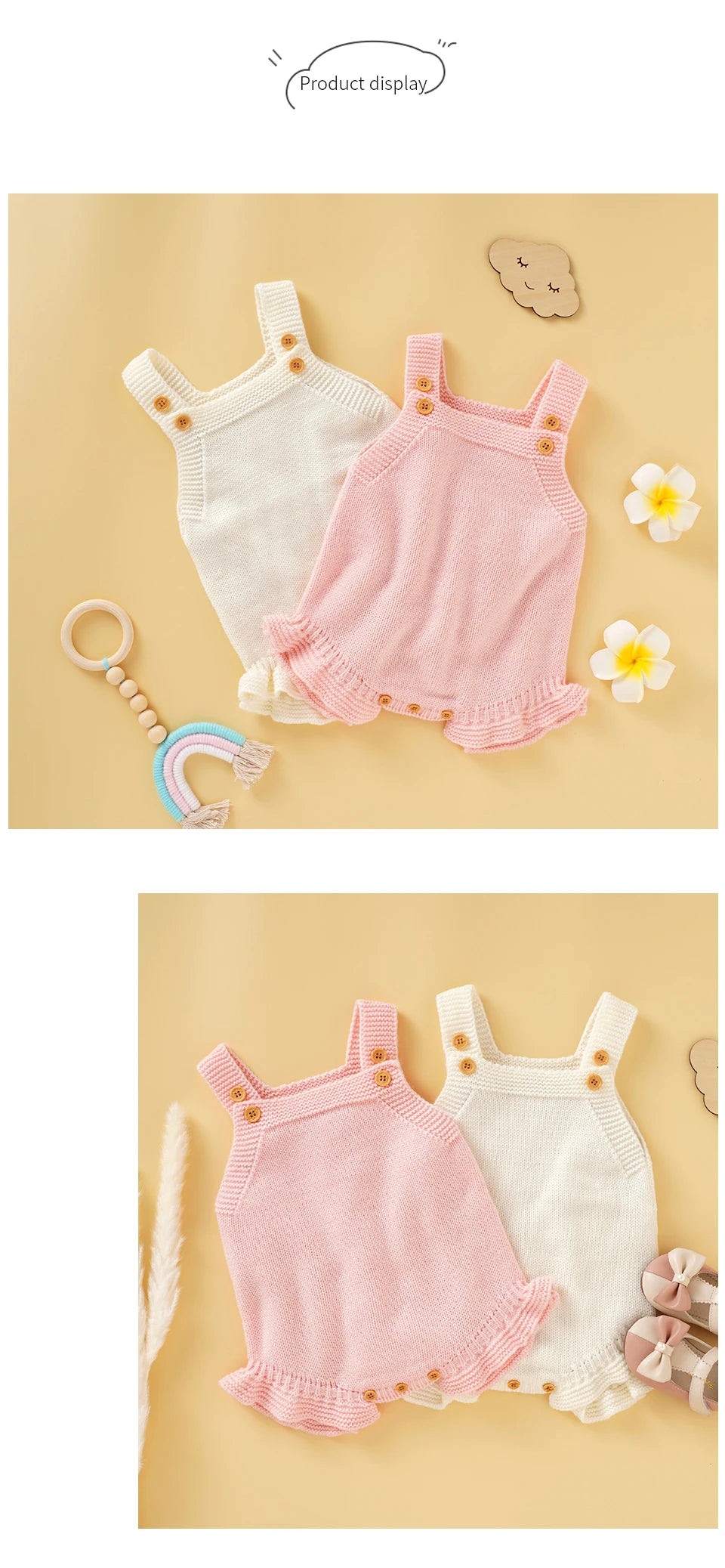 Baby Girl Knitted Summer Romper