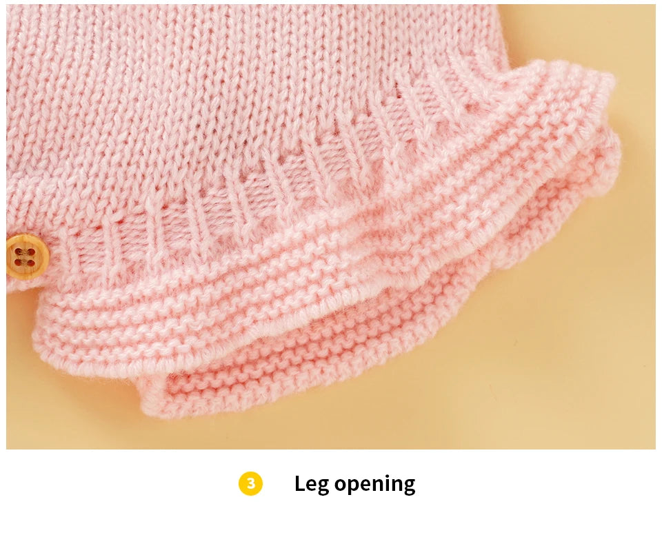 Baby Girl Knitted Summer Romper