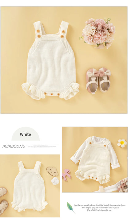 Baby Girl Knitted Summer Romper