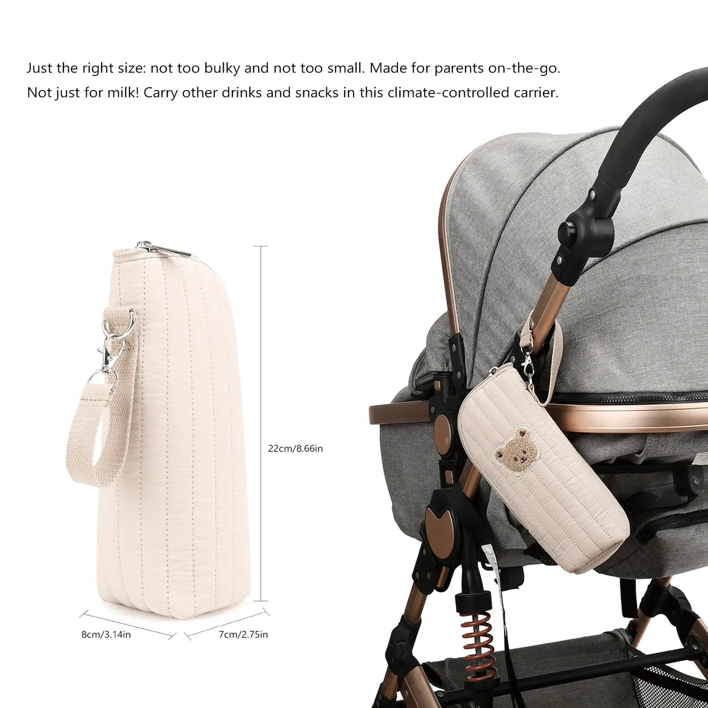 Portable Baby Bottle Warmer Insulated Bag