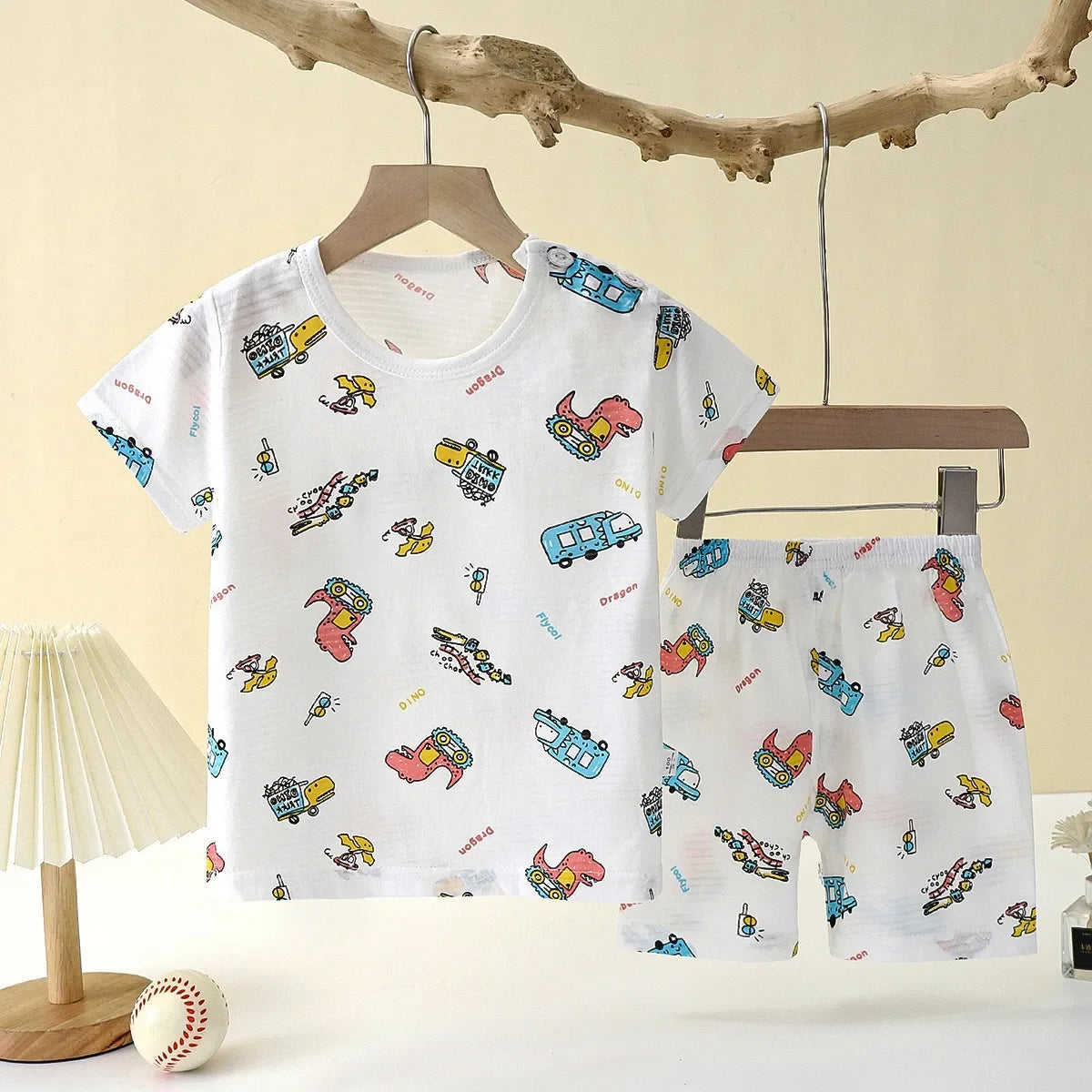 Kids Summer Cotton T-Shirt & Shorts Set