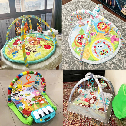 Baby Activity Play Mat Gym with Fitness Frame