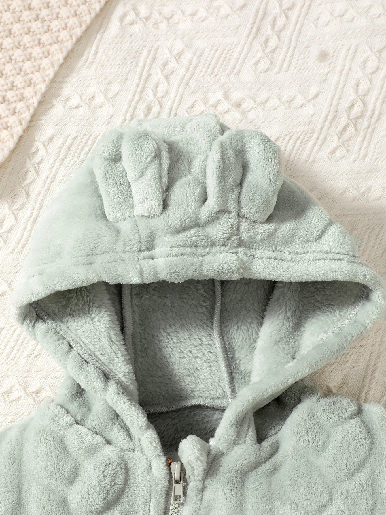 Baby Plaid Hooded Winter Romper