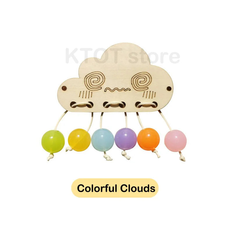 Montessori Wooden Busy Board Learning Toy