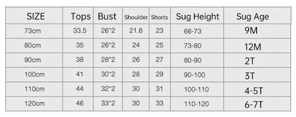 Kids Summer Cotton T-Shirt & Shorts Set