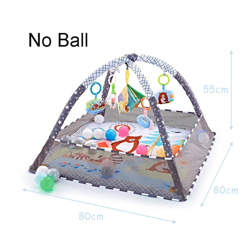 Baby Activity Play Mat Gym with Fitness Frame