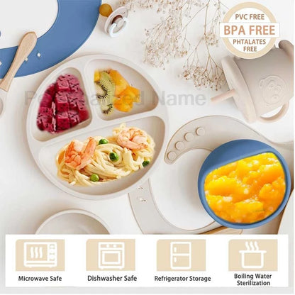 Personalized Baby Silicone Feeding Set