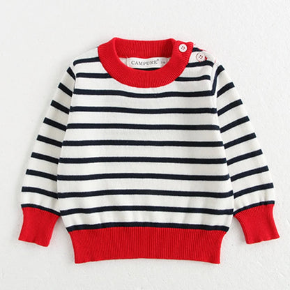 Baby Girl Knit Sweater & Bell-Bottom Set