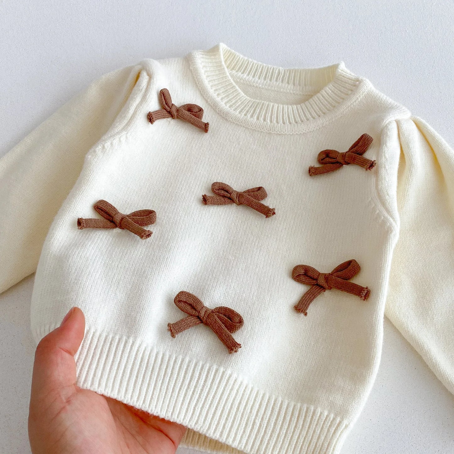 Baby Girl Knit Sweater & Bell-Bottom Set