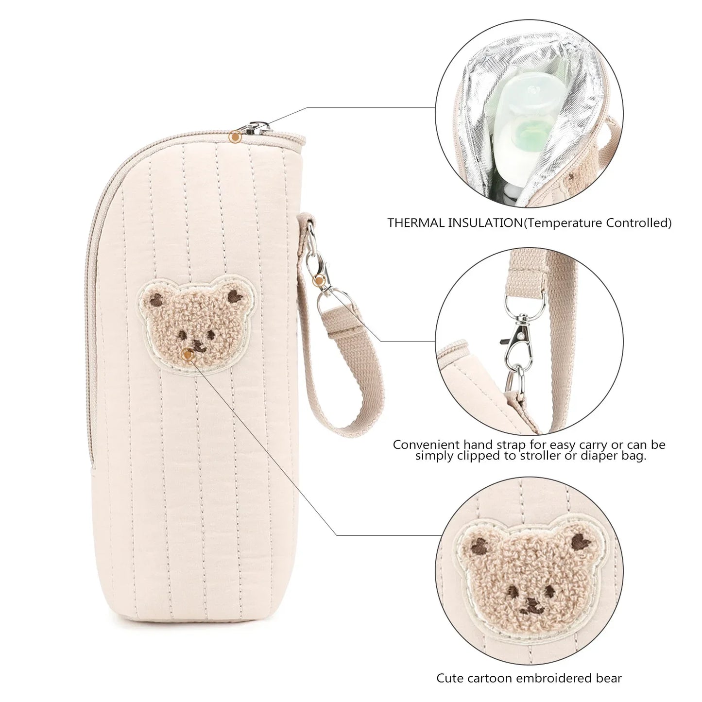 Portable Baby Bottle Warmer Insulated Bag