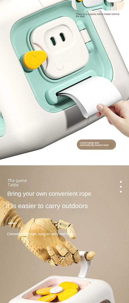 6-in-1 Montessori Sensory Busy Board Cube