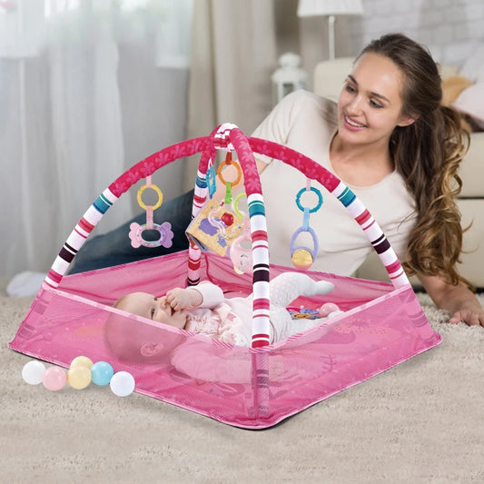 Baby Activity Play Mat Gym with Fitness Frame